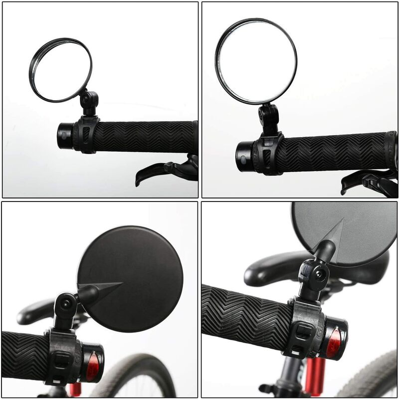 Fahrradspiegel, Fahrradspiegel, 1 PCS 360 Grad verstellbare drehbare  konvexe Spiegel für Fahrrad, E-Bike, Motorrad, Mountainbike Fahrrad