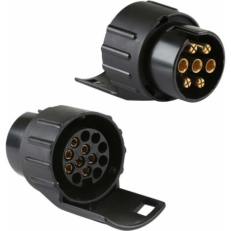 Anhänger-Adapterstecker, universelles Zubehör, wasserdichter 7-poliger auf  13-poliger Anhängerkupplungsadapter, kompatibel mit PKW und LKW