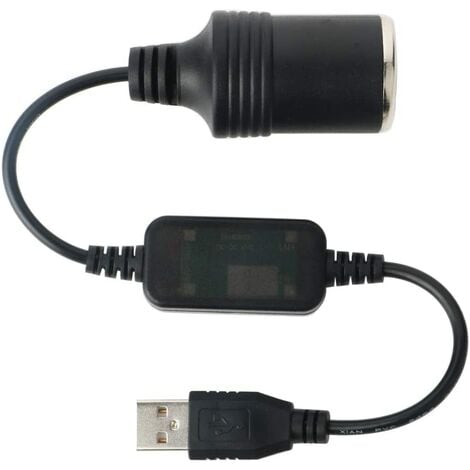 12 V USB A Stecker auf Buchse Zigarettenanzünder Kabel Konverter