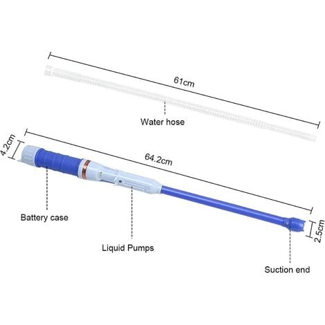 Elektrische Ölpumpe – elektrische Flüssigkeitstransferpumpe – tragbare  automatische Siphonpumpe – batteriebetriebene Flüssigkeitstransferpumpe,  für Gasöl, Diesel und Lösungsmitteltank (blau)