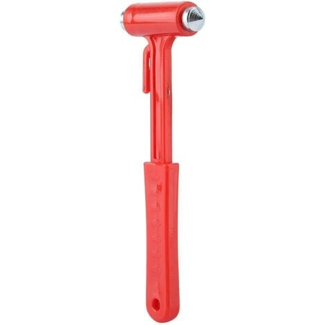Sicherheitshammer – Nothammer Auto-Sicherheitshammer Notausstiegswerkzeug  Stahl Sicherheitsgurtschneider Fensterschneider (rot)