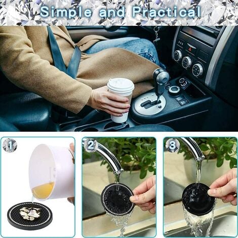 Tassenuntersetzer: Auto-Fußmatten (4 Stück)