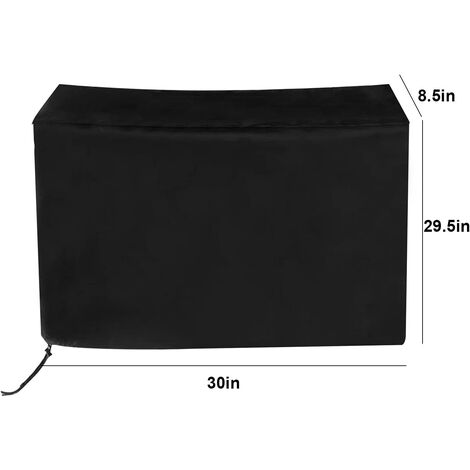 NATERIAL - Schutzhülle für Grill und Plancha - L.69 x B.47 x H.21 cm -  UV-beständig - wasserdicht - wasserabweisend - Belüfter - Hellgrau