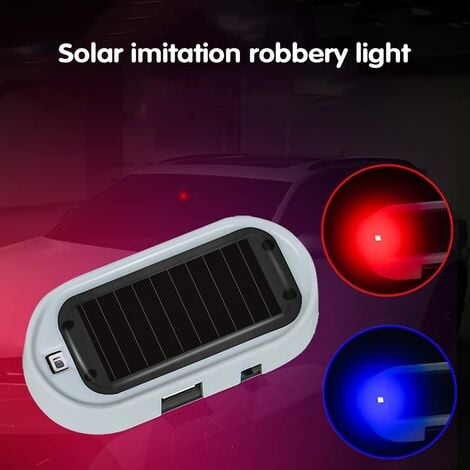 Auto Alarm LED-Licht, Solarauto-Warnlicht Solarbetriebene Dummy
