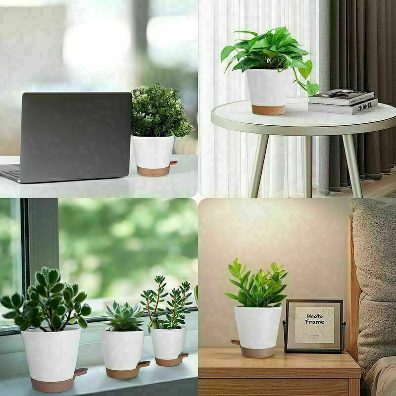Btstil Vaso da fiori in plastica con sistema di irrigazione