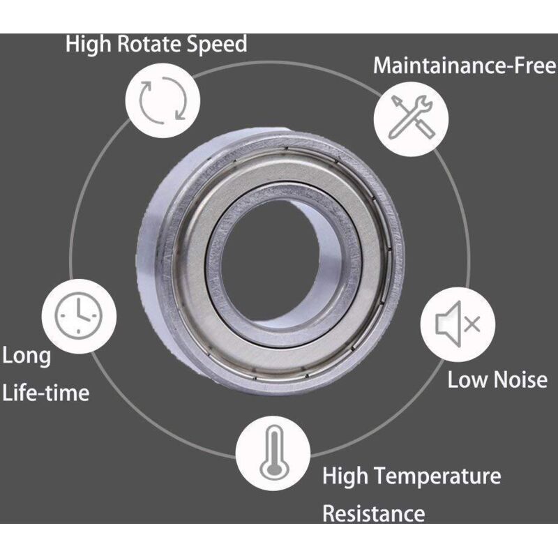 Cuscinetti A Sfera 608ZZ - Confezione Da 30 Pezzi Per Skateboard, Scooter E Pattini