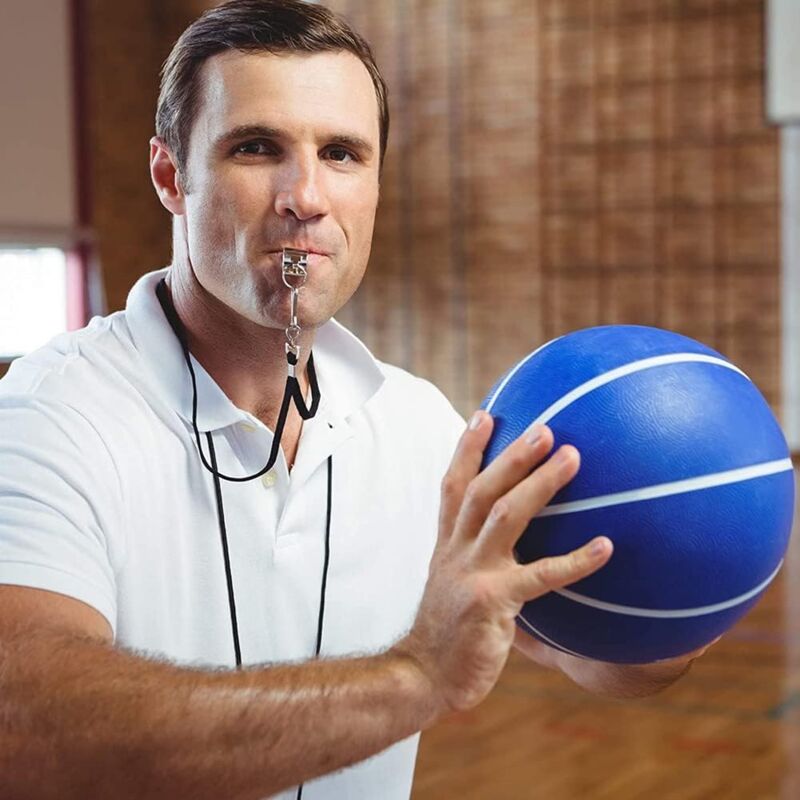 Fischietto Sport Fischietto Da Arbitro In Metallo Con Portachiavi - Foto 4