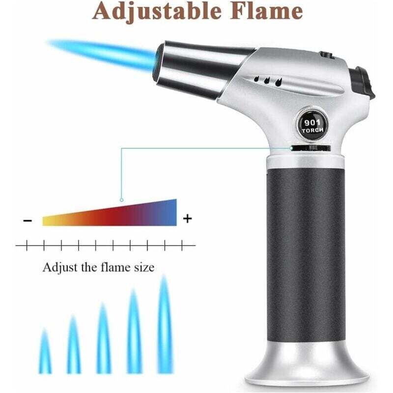 Accendini Jet Flame Torch Torcia Da Cucina Ricaricabile In Metallo Butano Creme Brulée, Dab, Design Antivento, Alta Qualà Da 7,12 € | DHgate