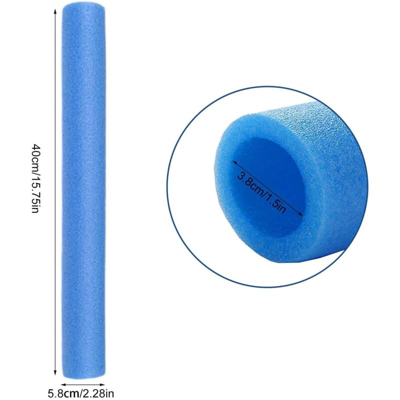 Set Di 6 Manicotti In Schiuma PE Per Trampolino | Sostituzione Cuscinetti Antinfortunistica Per Pali, Tubi Diametro 88 Cm