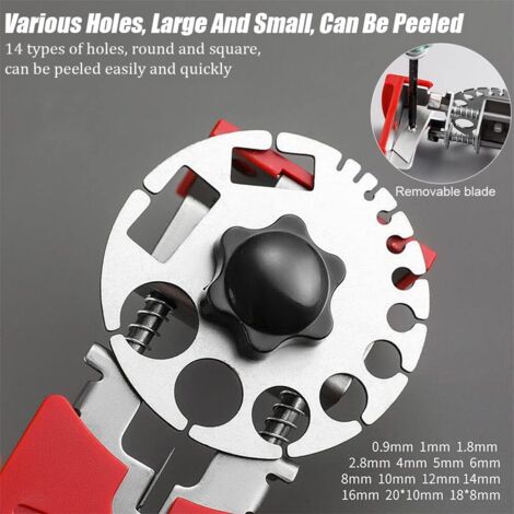 Spelafili Elettrici Norhogo Manuale - Per Fili 24 AWG A 0 AWG, Con Lame Sostituibili - Foto 4