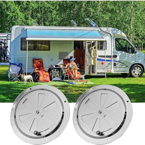 Coppia Di Griglie Di Ventilazione Rettangolari Bianche Per Barca, Camper, Roulotte - Prese D'Aria Marine In ABS