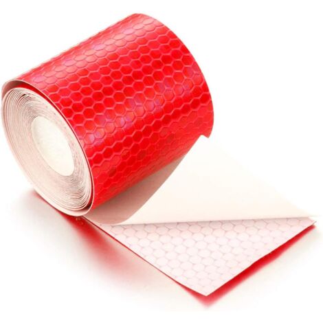 Nastro Catarifrangente Autoadesivo Rosso 5cm X 3m - Sicurezza Per Auto, Moto, Caschi E Abbigliamento - Foto 7