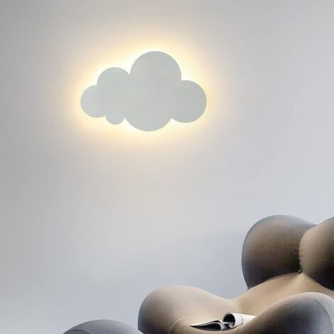 Applique murale - Pour intérieur - Moderne - Abat-jour en acrylique avec lampes LED intégrées - Pour chambre d'enfant - Éclairage – 6W Blanc-RAPANDA