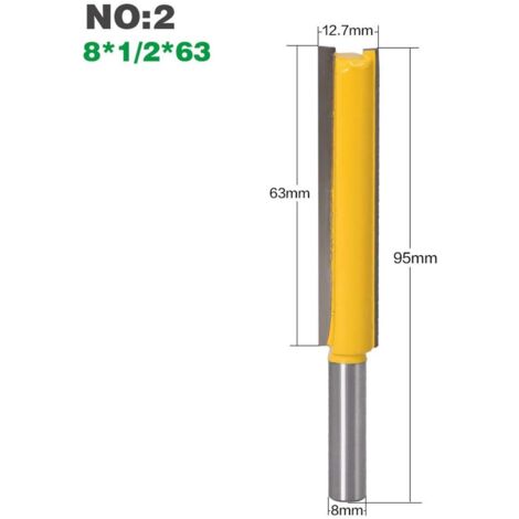 Set 6 Punte Per Fresa Ad Angolo In Carburo, Raggi Da 1/8 A 1/2 Pollice, Gambo 1/2 Pollice