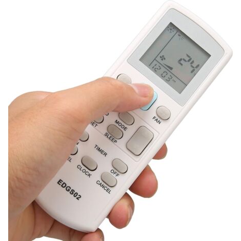 Telecomando Sostitutivo Per Condizionatore R07/BGE R07B/BGE - Telecomando Universale In ABS, Bianco, Portata Fino A 10 Metri, Funziona Con 2 Batterie AAA (non Incluse)