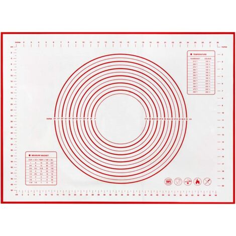 Accessorio per riporre la cucina, Tappetino da forno in silicone riutilizzabile 60 x 40 cm Può misurare le dimensioni Tappetino da pasticceria antiaderente antiscivolo-RAPANDA (1/5)