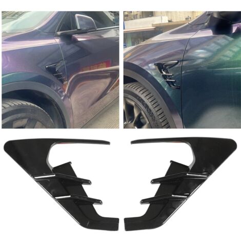 Couvercle de protection de clignotant de caméra latérale de remplacement pour Tesla Model 3 Model Y Noir brillant (1/5)
