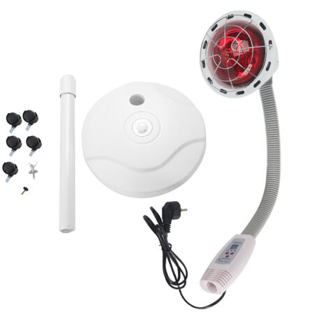 275W Lampe Chauffante Infrarouge, Lampe de Thérapie de Chauffage Infrarouge à Température Réglable Lampe Chauffante Amoviblme, pour la Soulagement Rapide de la Douleur Musculaire