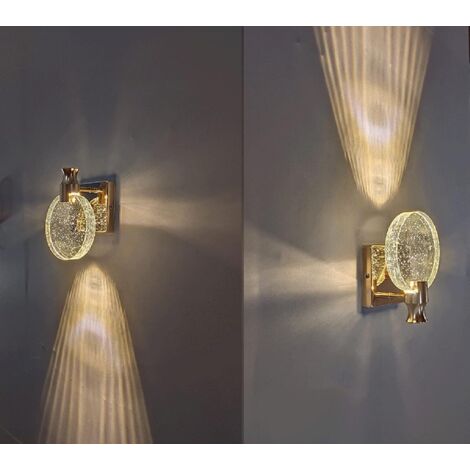 Lampada Da Parete Vintage A Forma Di Teschio In Cristallo, Ferro Battuto, G9 Inclusa, Per Camera E Corridoio