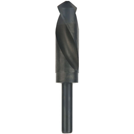 Punta da trapano per fabbro HSS da 27 mm, punta da trapano elicoidale in acciaio rapido HSS con gambo ridotto per alluminio, acciaio, legno, plastica (1/5)