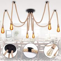 Lampada A Sospensione Vintage KIT Retro Stile Industriale Moderno E27 Portalampade Intrecciato Cavo In Tessuto Con Lunghezza Del Regolabile Rame Bronze 3105926369