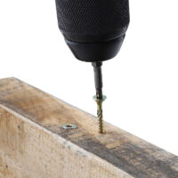 Viti Costruzioni Legno Viti Per Legno Torx Gialle - Confezione 40 Pezzi 6.0x60 Mm, Testa Sottile Zincate Accessori Fai Da Te - 2