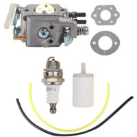 Kit carburatore, kit guarnizioni in alluminio pressofuso, per motosega 51, 50 e 55, con strumento di regolazione del filtro dell'aria