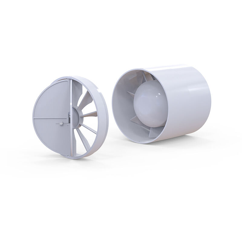 Pressure fan, PVC exhaust fan, bathroom exhaust fan, round check valve,  4in，12w