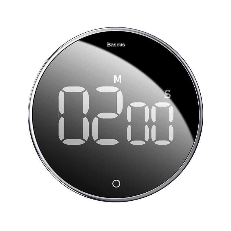 Baseus Magnetic Countdown Alarm Clock Kitchen Timer Manual Digital Timer  Stand Desk Clock Cooking Timer Shower Study Stopwatch