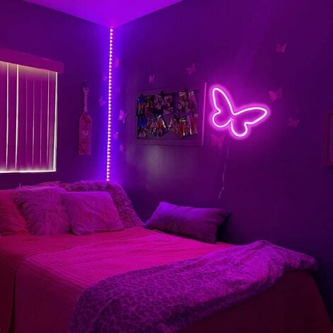 Valentines Day Decor, Pink Heart Neon Sign, LED Neon Heart Light for Wall  Decor, USB Powered Romantic Love Heart Light up Sign Lamp for Bedroom  Decoration Valentine's Gift Kids Girl Room Wedding