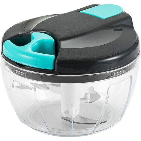 Manual Vegetable Chopper 500ml, Perfect For Garlic, Ginger And Spices