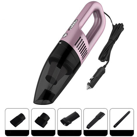 Pink Portable Car Vacuum Cleaner High Power 9000PA/120W/DC12V