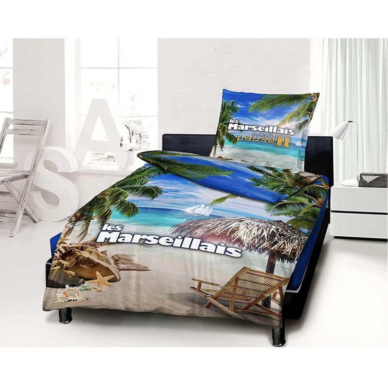 Housse De Couette + 1 Taie 140 X 200 Cm Roi Et Chevalier à Prix