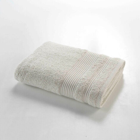 Serviette de Douche éponge – Drap de Douche 100% Coton 500g/m² – Serviette de Bain 70x130cm - Lin (1/5)