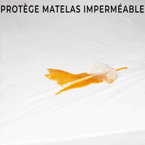 Protège matelas ultra imperméable, anti-acariens – Couvre matelas – Bonnet 30 cm - 200x90 cm.
