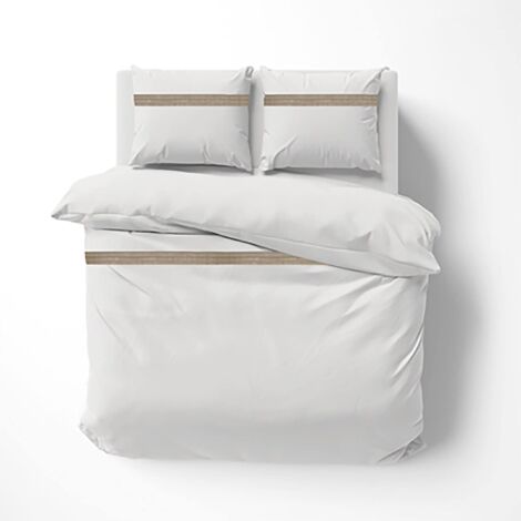 Parure de lit 100% Coton 3 pièces – Housse de Couette + Taies d’Oreillers 63x63cm – Laly - 260x240cm