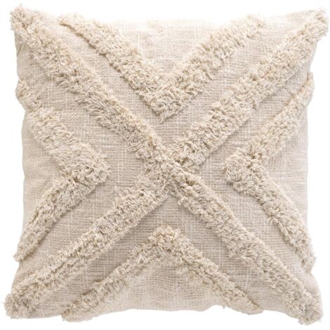 HOUSSE DE COUSSIN +ENCART 40 x 40 CM COTON/POLYESTER TUFTE SHENY (1/3)