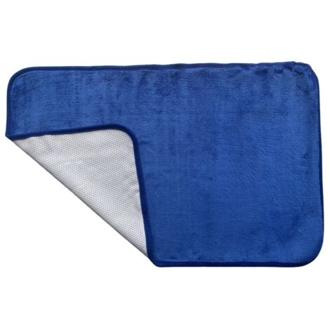Tapis magique 2 en 1 Absorbant Anti-dérapant 45x70cm - bleu (1/5)