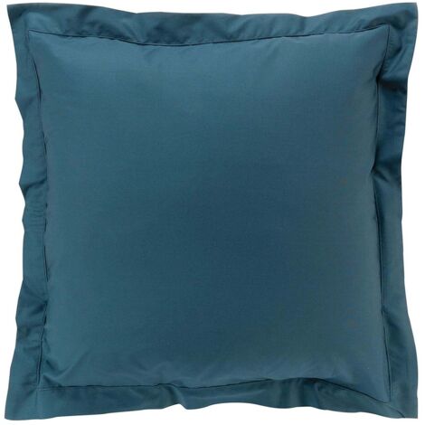 Taies d'oreiller x2 Percale 63x63 cm Bleu (1/3)