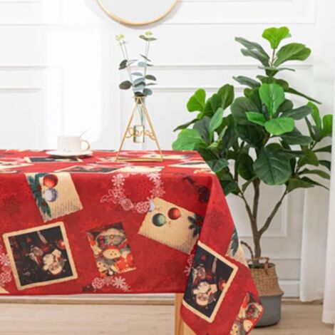 Nappe de noël Anti tâches 150 x 240 cm TRAINEAU. (1/3)
