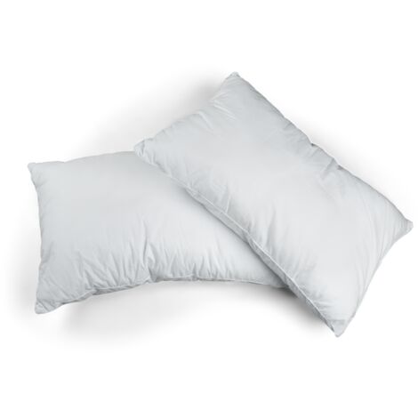 Oreiller moelleux 50x70 cm – Garnissage 100% polyester fibre creuse siliconée – Toucher ultra-doux – Lot de 2