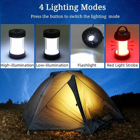 Mini Lampe Camping, SOS Lumière de Camping Portables Imperméables Lampes de  Tente, Lanterne de Camping D'urgence pour Randonnée en Plein Air Camping  [Classe énergétique A+](pile non incluse) 