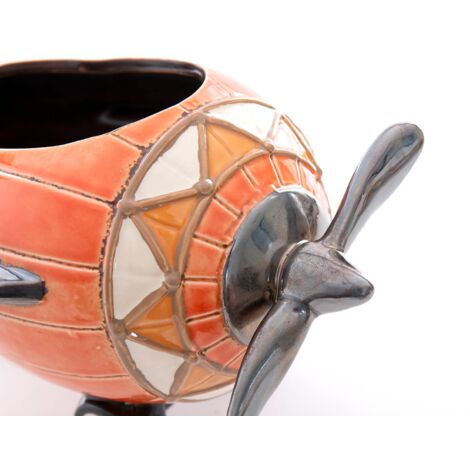 Avion Ceramica Con Macetero 27x17x15 Cm