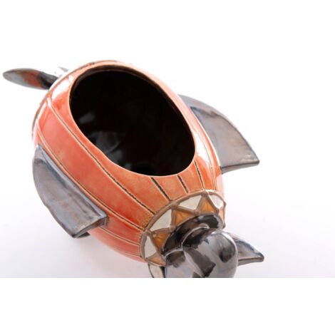 Avion Ceramica Con Macetero 27x17x15 Cm
