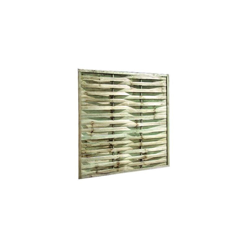 Panneau brise-vent carre' en pin impre'gne' cm.180x180h pour terrasse de jardin