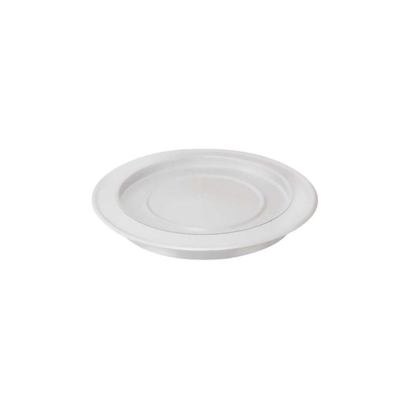 Rosace peinte pour tuyaux de poele   15 cm en tole peinte blanc accessoires de poele