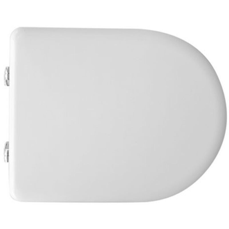 Abattant WC Blanc Pour Pozzi Ginori Egg - Thermodurcissable, Fermeture Amortie - Compatible Modèle Oeuf