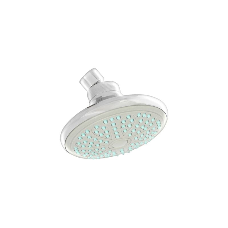 Pommeau de douche Izar monojet hauteur totale 8,8 cm et diame'tre   12,5 cm chrome'