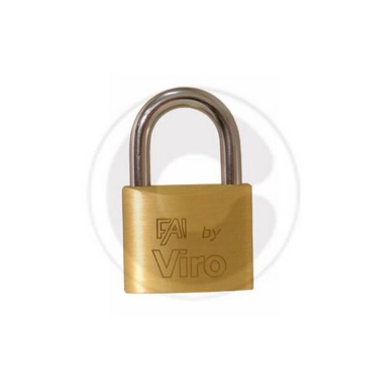 Viro Fai art 551 Cadenas rectangulaire 20 mm avec arceau en acier 2 clA s