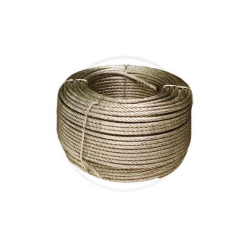 CA ble en acier galvanisA  de 100 mtl avec 18 fils CA ble mA tallique de 2 mm